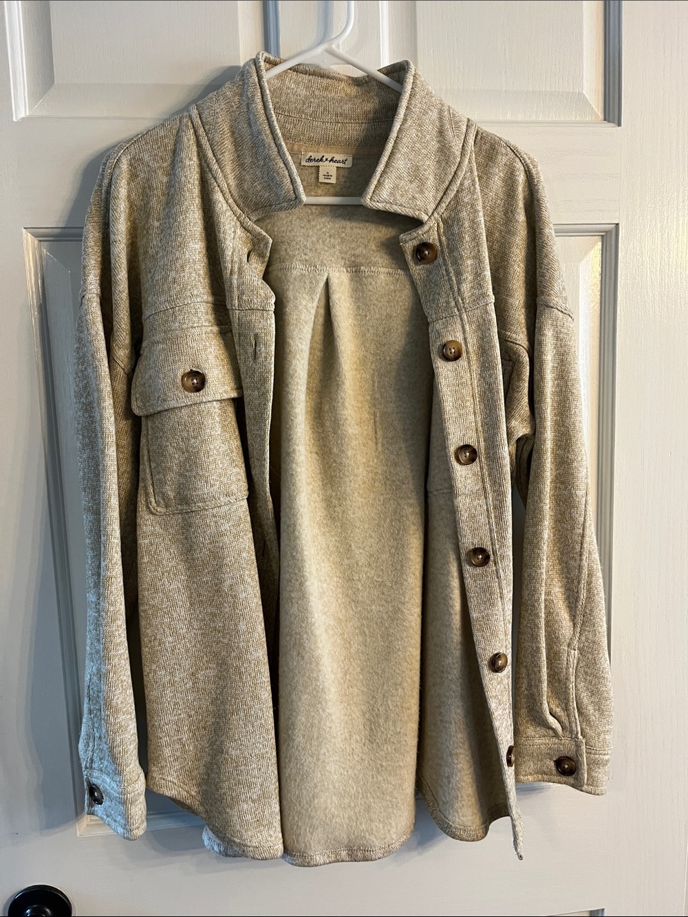 Derek Heart Tan Shacket - SOFT